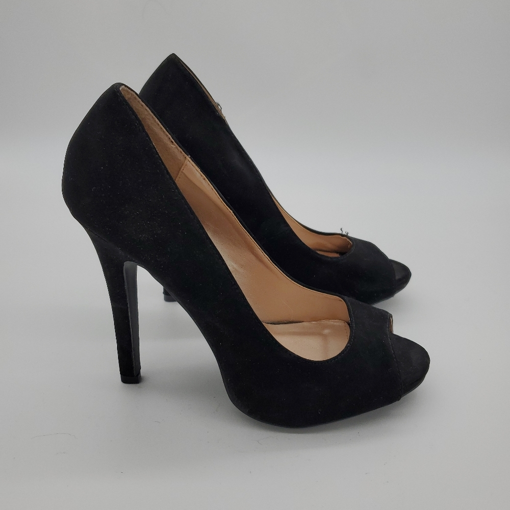 womens black heels 9
